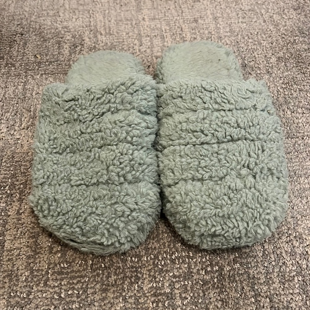 ASOS mint slippers